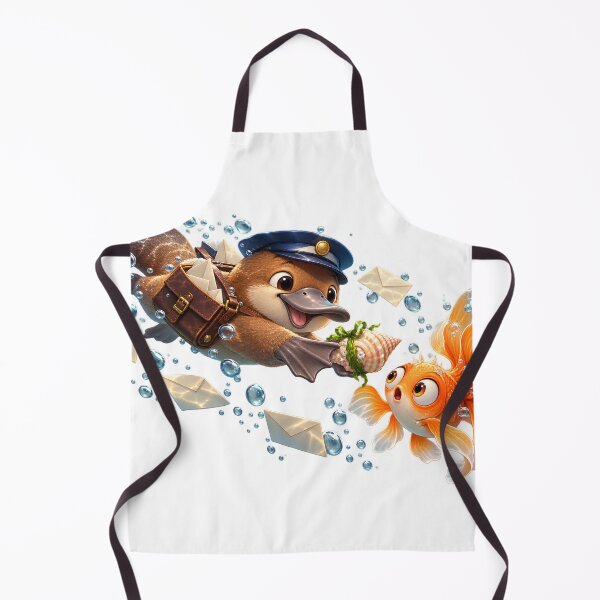 Item preview, Funny Platypus Underwater Mail Carrier – Weird Cute Animal Gift designed and sold by Oddly Tiny Zoo.