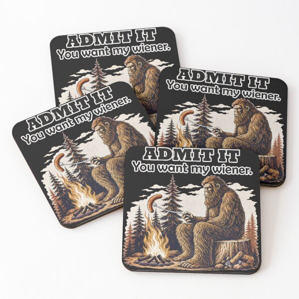 Item preview, Funny Bigfoot Campfire Sasquatch Wiener Roast Humor designed and sold by lcnsdjstrtry.