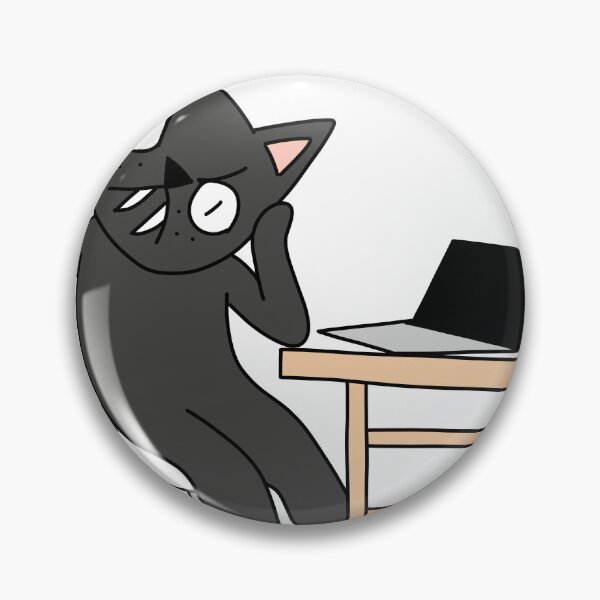 Item preview, MEAN CAT at work  designed and sold by motherbrainart.