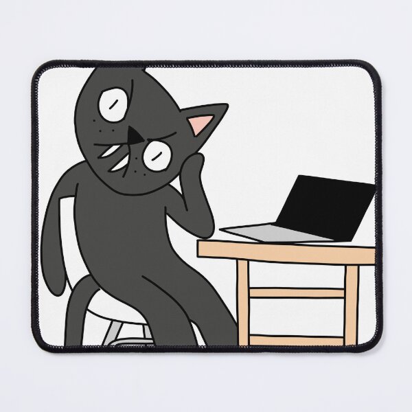 Item preview, MEAN CAT at work  designed and sold by motherbrainart.