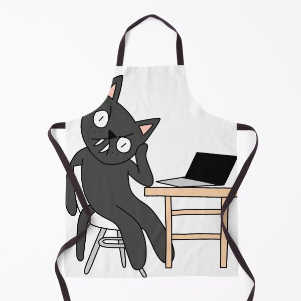 Item preview, MEAN CAT at work designed and sold by motherbrainart.