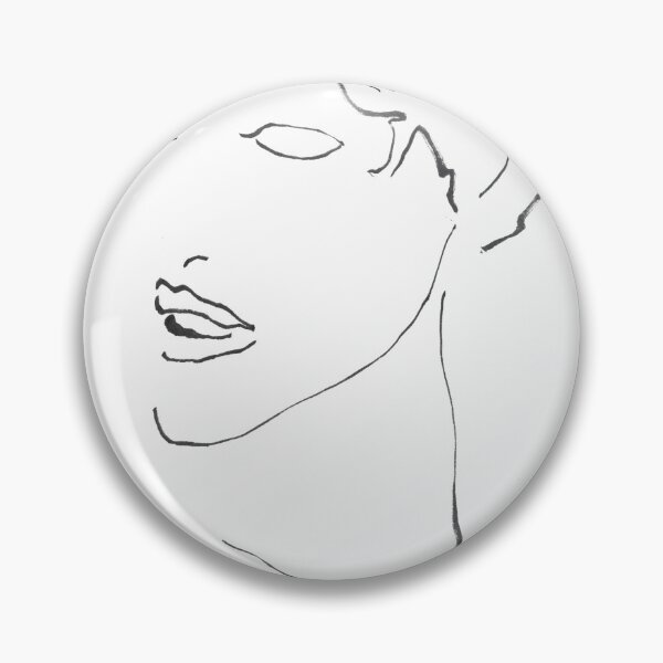 Item preview, Quiet Attentive Face, Dry Brush Ink designed and sold by essentialink.