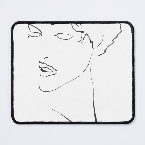 Item preview, Quiet Attentive Face, Dry Brush Ink designed and sold by essentialink.