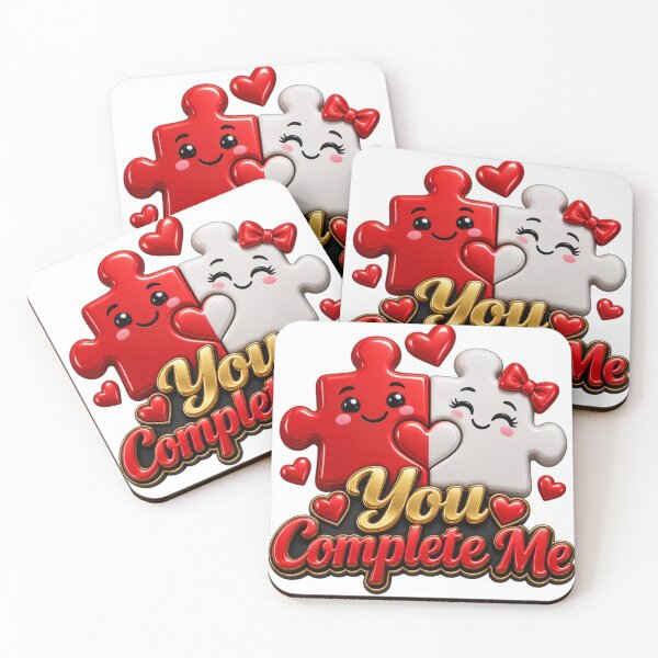 Item preview, You Complete Me Puzzle Love designed and sold by MR4me.