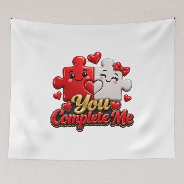 Item preview, You Complete Me Puzzle Love designed and sold by MR4me.