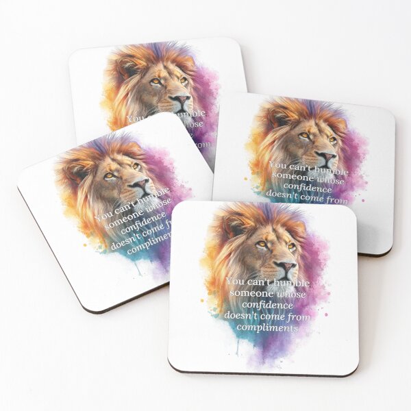 Item preview, Unshakeable Confidence Motivational Lion Art designed and sold by THMKagutsuchi.
