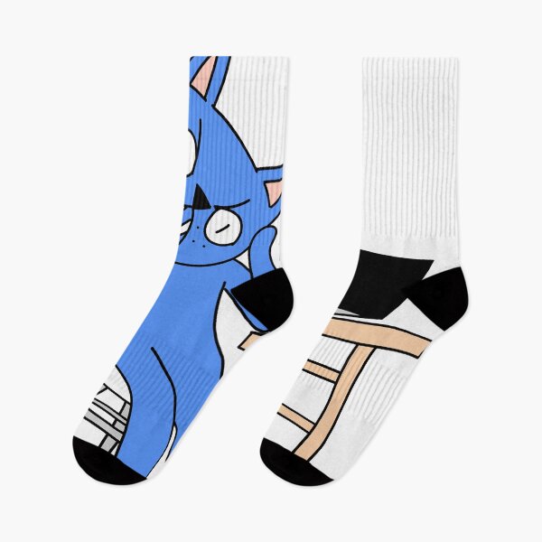 Item preview, MEAN CAT at work - blue designed and sold by motherbrainart.