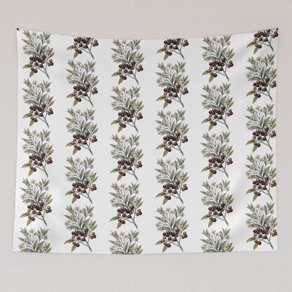 Item preview, Vintage Botanical Berry Branch Cottagecore Art designed and sold by PrintivoraHub.