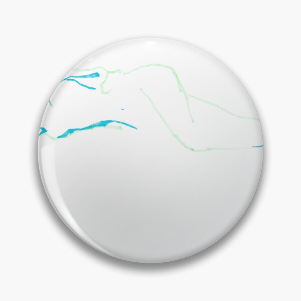 Item preview, Aquatic Reclining Figure, Green and Blue Ink designed and sold by essentialink.