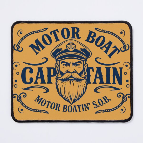 Item preview, Funny Boat Captain Sailing, Motor Boat Captain designed and sold by lcnsdjstrtry.