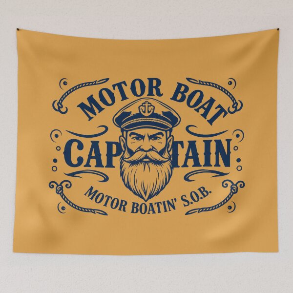 Item preview, Funny Boat Captain Sailing, Motor Boat Captain designed and sold by lcnsdjstrtry.