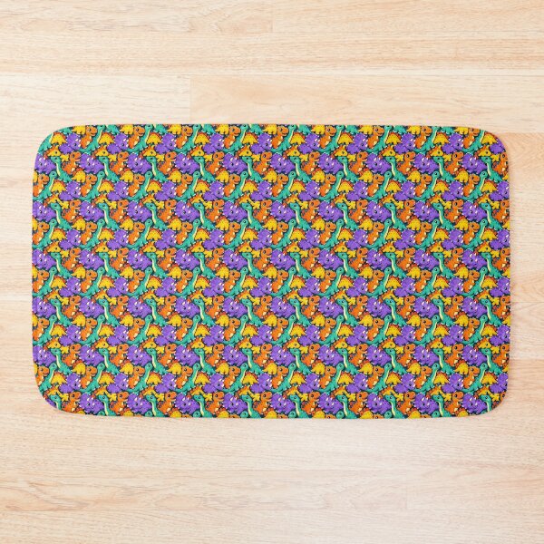 Item preview, Cute Colorful Baby Dinosaur Tessellation Pattern – Kawaii Dino Party designed and sold by vinothmech53.