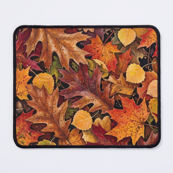 Item preview, Autumn Foliage Pattern – Layered Oak, Maple & Aspen Leaves designed and sold by FrozenFits.