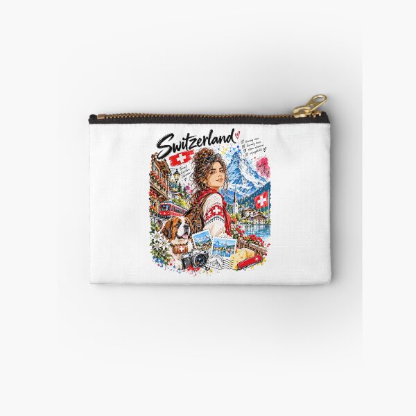 Item preview, Switzerland Alpine Travel Illustration designed and sold by EdwinkOne.