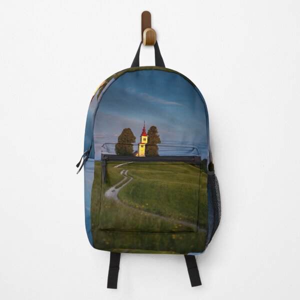 Item preview, Solitary Hilltop Church In Slovenia Countryside At Dusk designed and sold by Matricko.