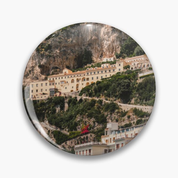 Item preview, Amalfi Coast Buildings On Cliffside Facing Sea designed and sold by Matricko.