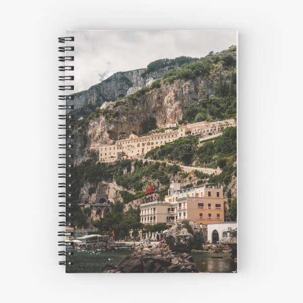 Item preview, Amalfi Coast Buildings On Cliffside Facing Sea designed and sold by Matricko.