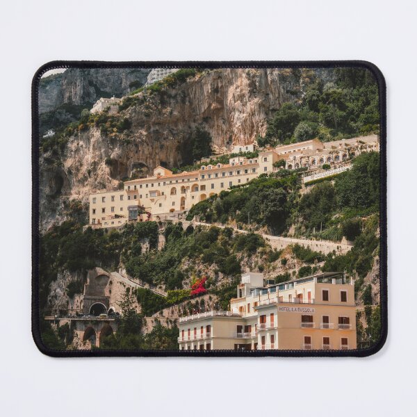 Item preview, Amalfi Coast Buildings On Cliffside Facing Sea designed and sold by Matricko.