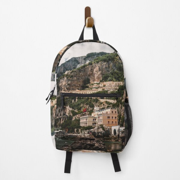 Item preview, Amalfi Coast Buildings On Cliffside Facing Sea designed and sold by Matricko.