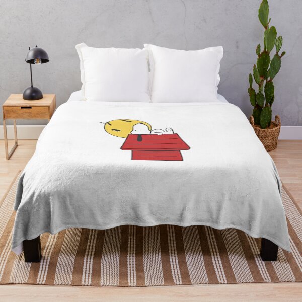 Item preview, Snoopy Sleeping On Doghouse Halloween Moon designed and sold by NAPIPIPIarts.