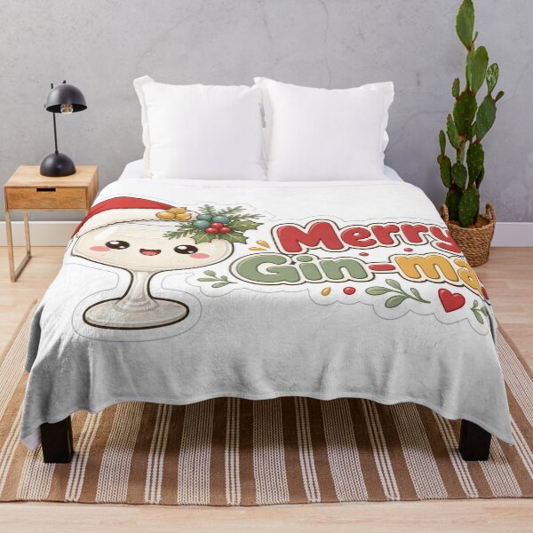 Aperçu de l'œuvre Gin Christmas Merry Gin-mas Gift créée et vendue par Soft Merch.