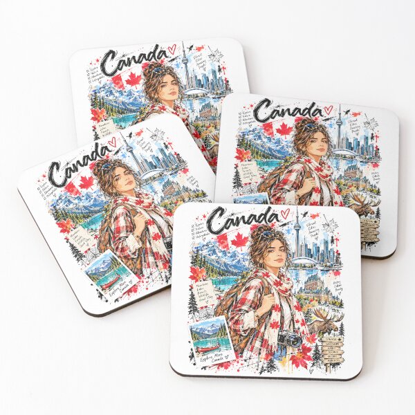 Item preview, Canada Travel and Nature Illustration designed and sold by EdwinkOne.