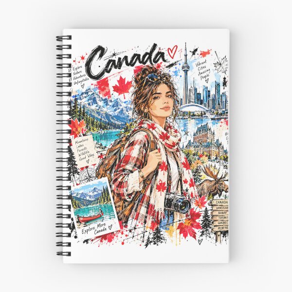 Item preview, Canada Travel and Nature Illustration designed and sold by EdwinkOne.