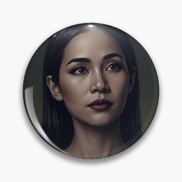 Item preview, BS BinOon Bulan Power Stare Khom Sapphic Thai GL Kdrama Actress LGBTQ+ Cartoon Art Wall Decor Comic Print Poster Shirt Cell  designed and sold by Mind Space.