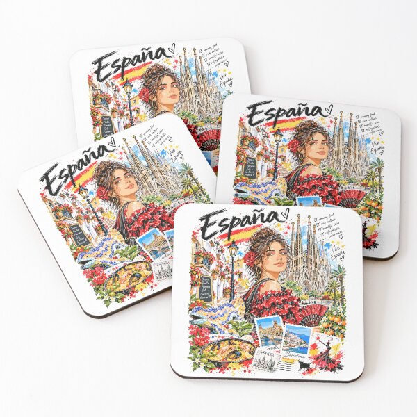 Item preview, Spain Travel and Culture Illustration designed and sold by EdwinkOne.