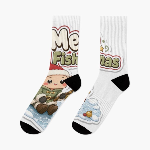 Item preview, Ice Fishing Christmas Merry Ice Fishing-mas Gift designed and sold by Soft Merch.