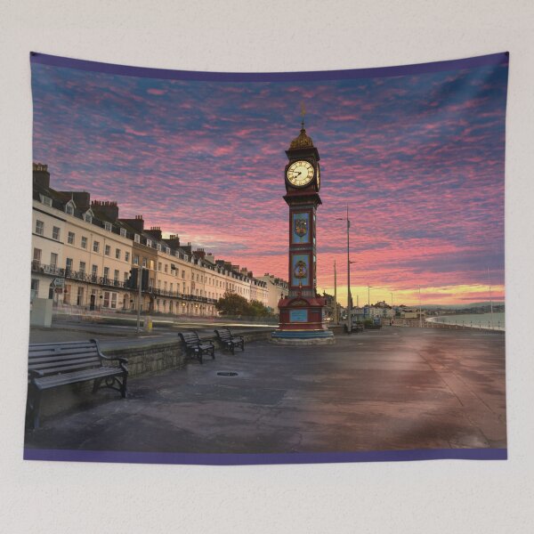Item preview, Weymouth Clock Tower Sunrise designed and sold by Alisonchambers2.