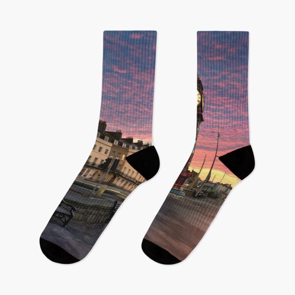 Item preview, Amanecer en la torre del reloj de Weymouth designed and sold by Alisonchambers2.