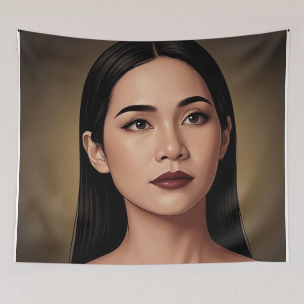 Item preview, BS BinOon Classic Pure Asian Beauty Khom Sapphic Thai GL Kdrama Actress LGBTQ+ Cartoon Art Wall Decor Comic Print Poster Shirt Cell  designed and sold by Mind Space.