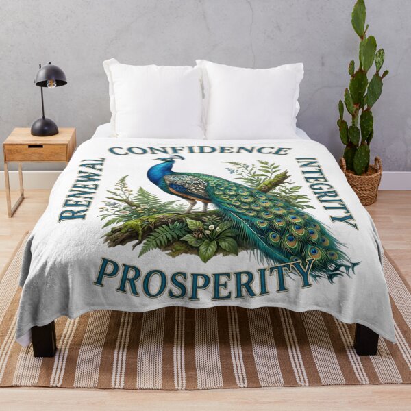 Item preview, Totem Animal: Peacock Spiritual Symbolism designed and sold by The She Shed.