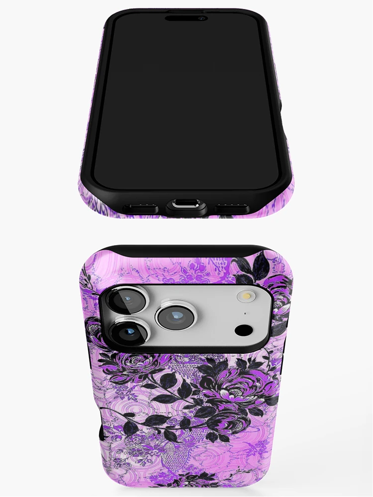 Thumbnail 3 of 4, iPhone Case, Violet Roses designed and sold by ViaARTfactory.
