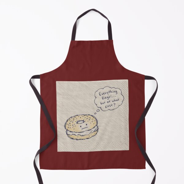 Item preview, Everything Bagel...But at What Cost? – Funny Napkin Doodle designed and sold by UUniqueIImprint.