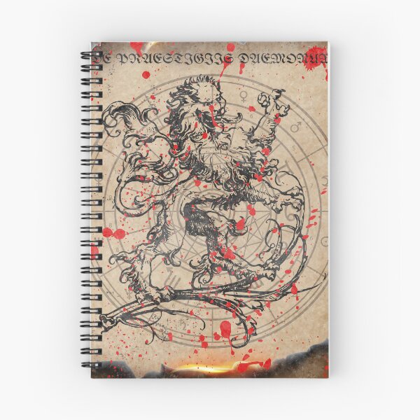 Item preview, Cursed Grimoire Demonology Page Dark Fantasy Horror designed and sold by Mircea786.