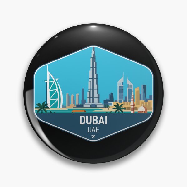 Item preview, Dubai United Arab Emirates Travel Souvenir designed and sold by RareDeerArt.