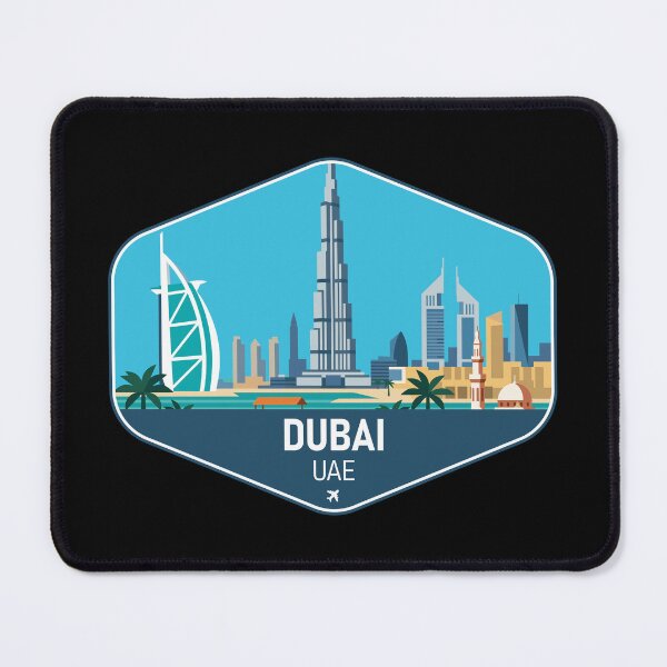 Item preview, Dubai United Arab Emirates Travel Souvenir designed and sold by RareDeerArt.