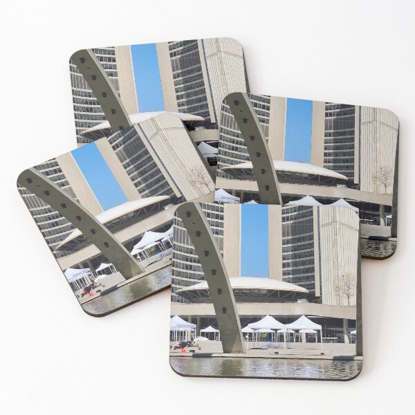 Item preview, Modern Curved Towers And Arches At Toronto City Hall Square designed and sold by Matricko.