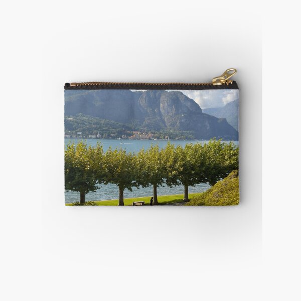 Item preview, Lakeside Park Walkway Overlooking Mountains Across Calm Water designed and sold by Matricko.