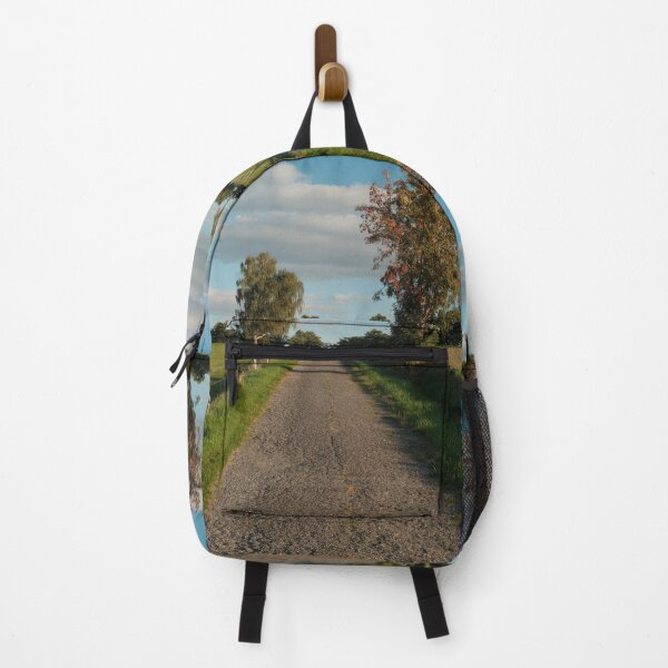 Item preview, Country Gravel Road Passing Green Pastures And Autumn Trees designed and sold by Matricko.