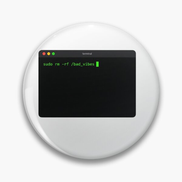 Artikelvorschau, Sudo Rm Rf Bad Vibes Terminalkonsole entworfen und verkauft von DevStyle Labs.
