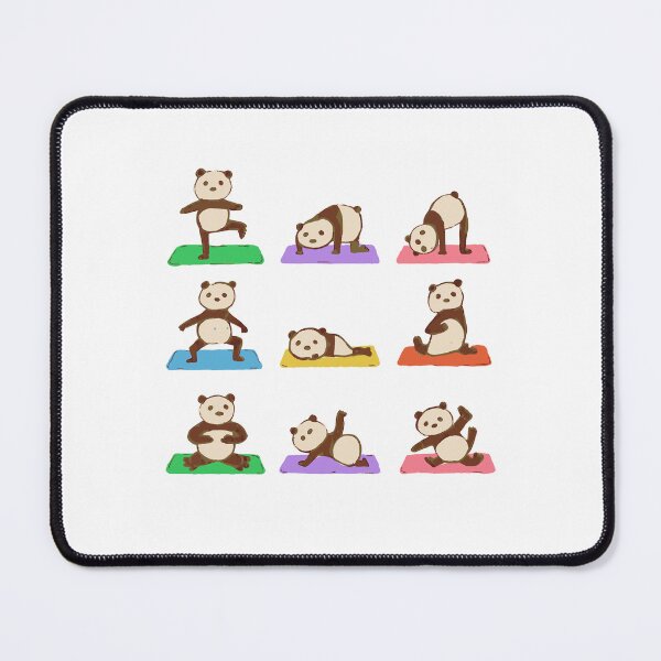 Item preview, Panda Yoga Poses Sticker Pack - Nine Pandas designed and sold by BysonDesigns.
