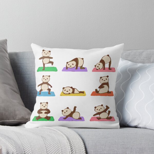 Item preview, Panda Yoga Poses Sticker Pack - Nine Pandas designed and sold by BysonDesigns.