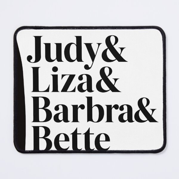 Item preview, Judy Liza Barbra Bette Names List Typography designed and sold by Bright-Wilds.