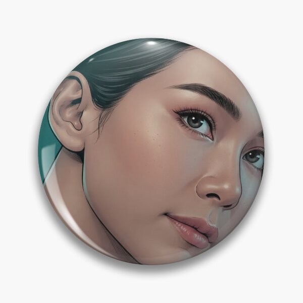 Item preview, BS BinOon Asian Beauty Khom Sapphic Thai GL Kdrama Actress LGBTQ+ Cartoon Art Wall Decor Comic Print Poster Shirt Cell  designed and sold by Mind Space.