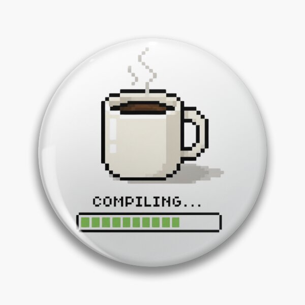 Item preview, Compiling Coffee Pixel Art Mug designed and sold by DevStyle Labs.