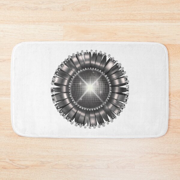 Item preview, Sparkling Silver Disco Ball Diamond Flower Aesthetic Art designed and sold by MinimalAurashop.