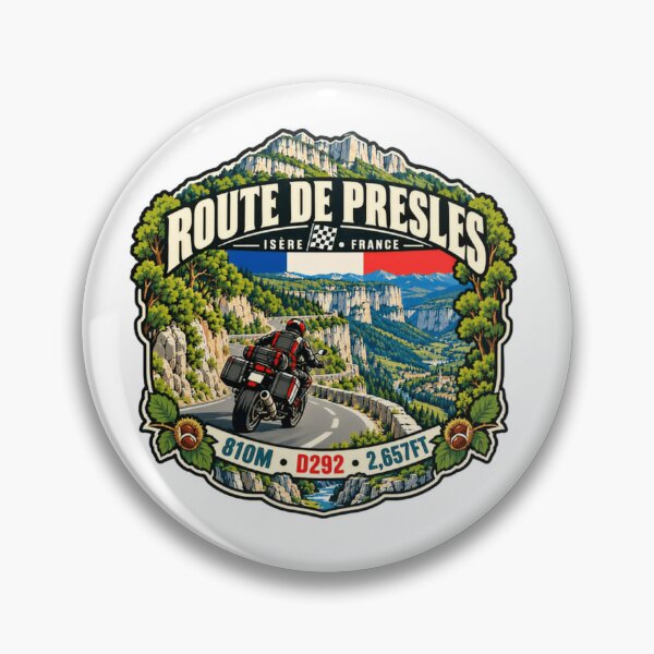 Item preview, Route De Presles Isere France Motorcycle Rider Touring designed and sold by Simsimah26Parks.